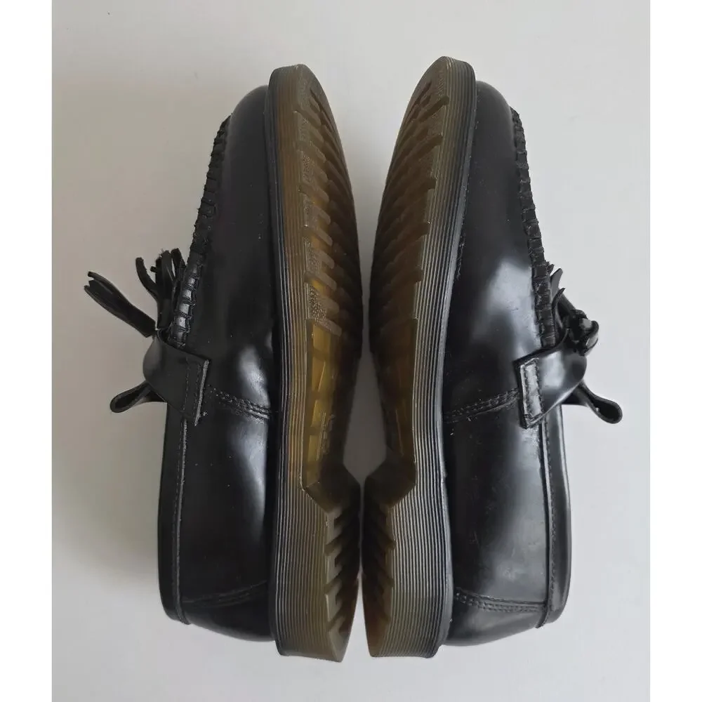 Dr. Martens Adrian Leather Tassel Black Loafers Size 9 Men / 10 Women